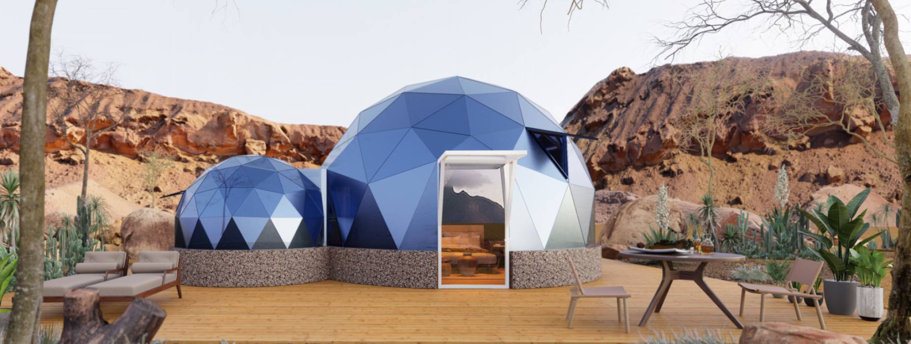 高港区球形智能光伏玻璃星空房